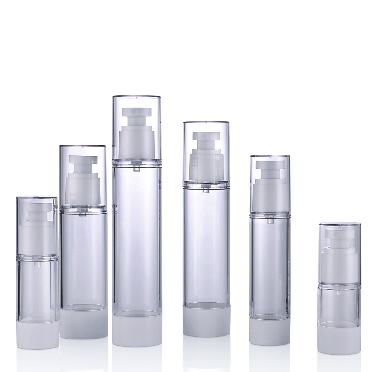 80ml 100ml vacuum airless S15ML 30ml 50ml 80ml 100ml 120ml orate Pump Perspices Petg Bottle ad Skincare crepito L02