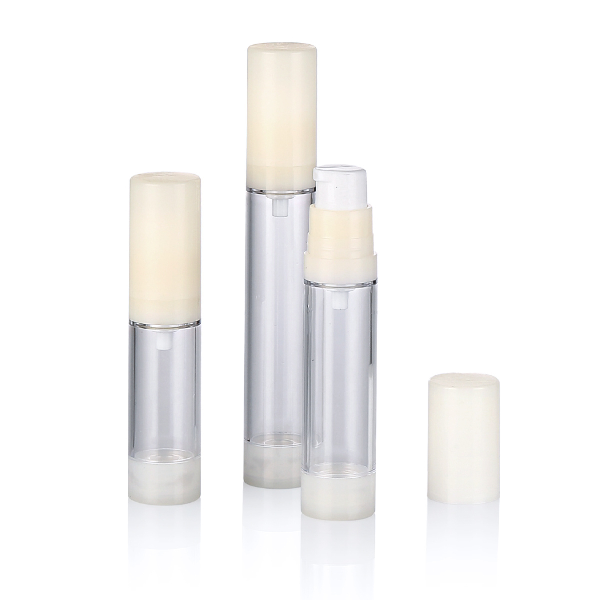 5ml 10ml 15ml customized Alba COLOR plastic airless denique caligo imbre plastic Utrem L04