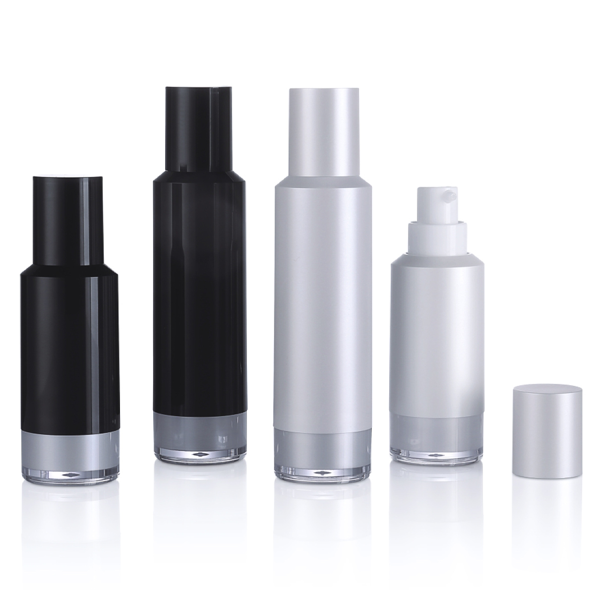 15ml 30ml luxuria plastic pp Nigrum matte Suspendisse airless sentinam lagenam ad cutis cura packaging L07