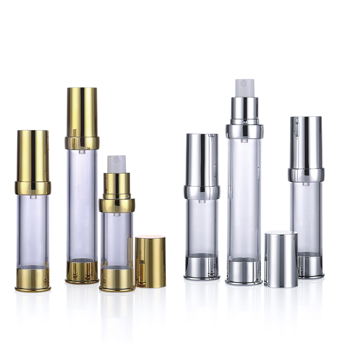15ml 20ml 30ml 50ml Mini crus aurum / Silver airless Sentina RAMULUS Suspendisse utrem L08