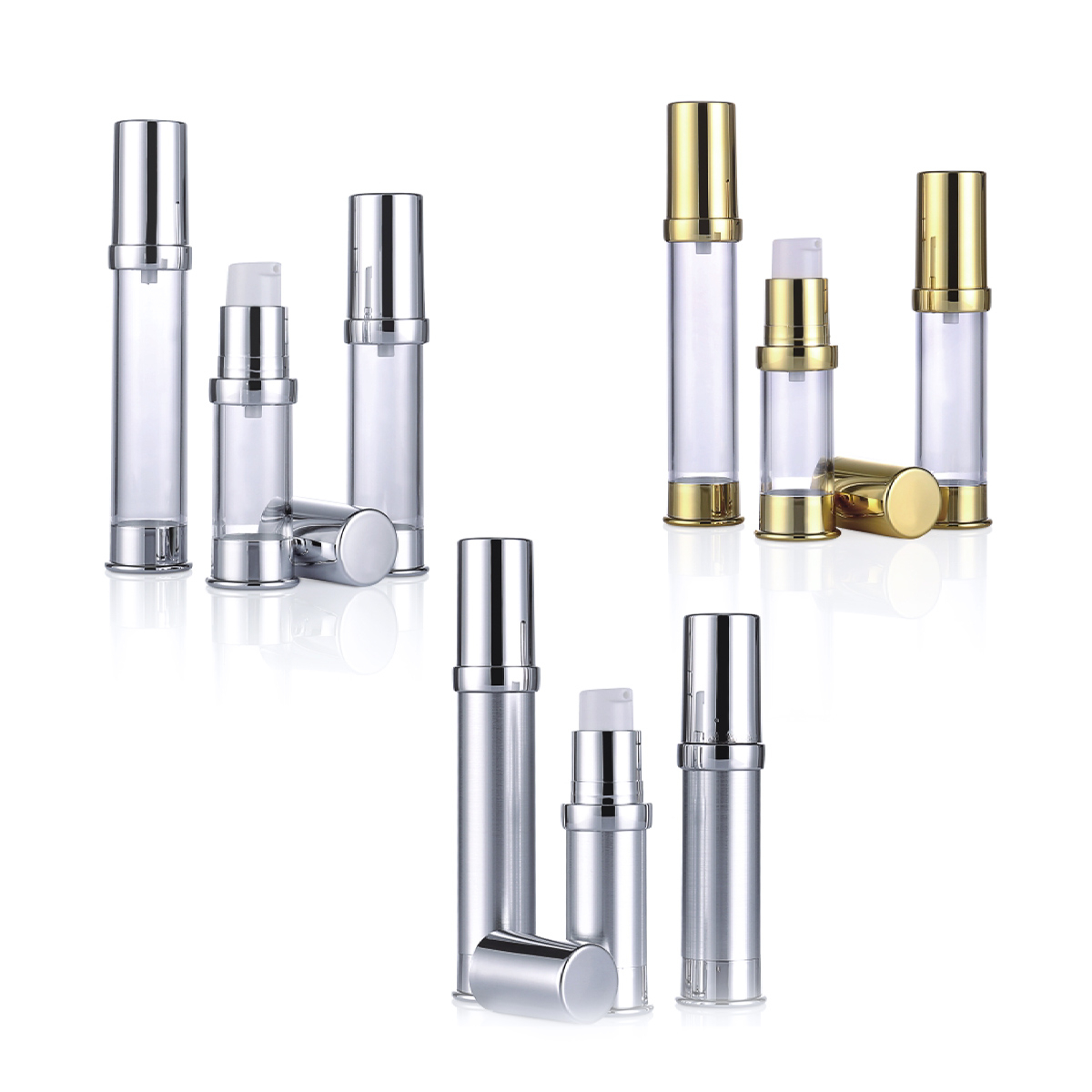 XV ml 20ml 30ml aurum argentum plastic parva Suspendisse airless sentinam utrem sample L09