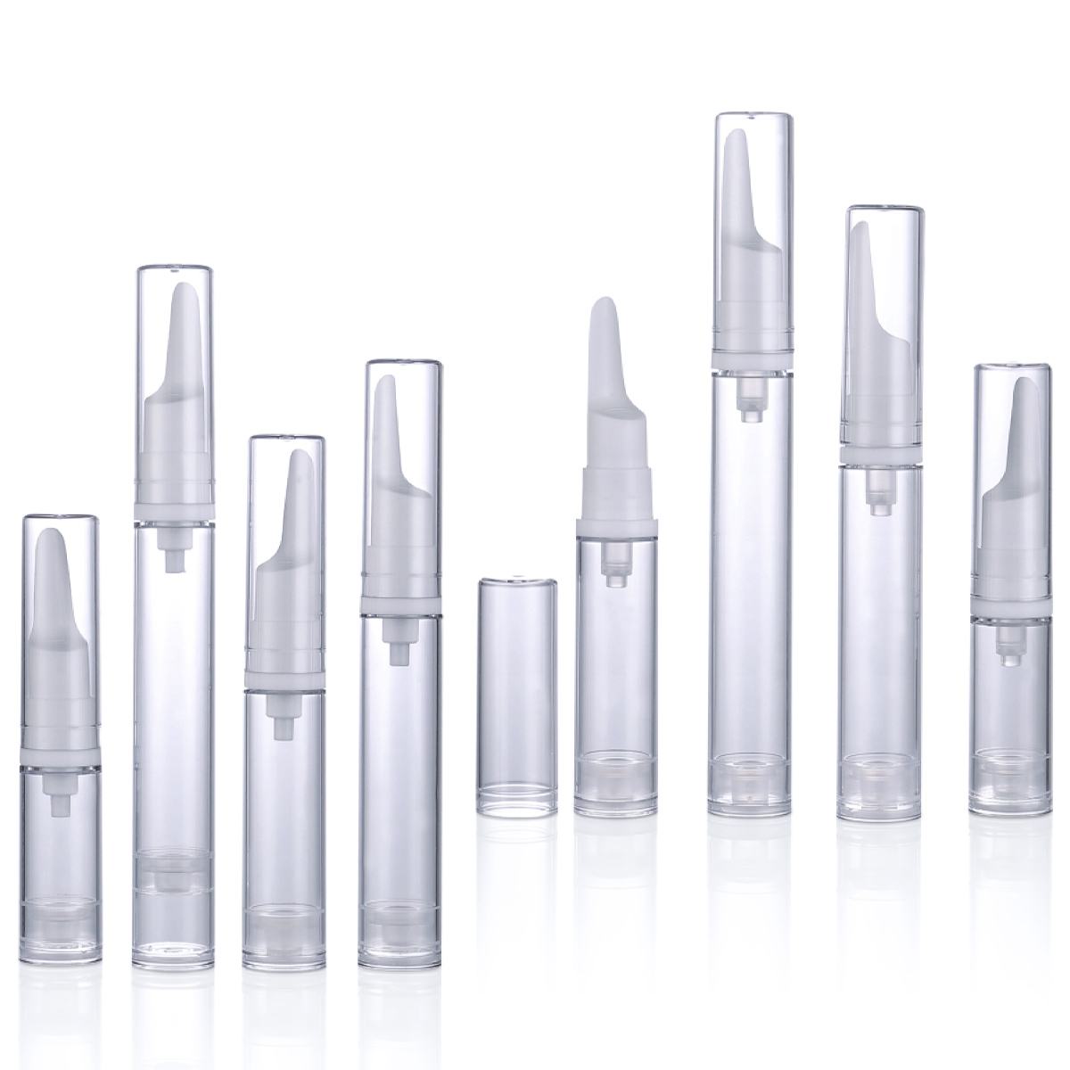 5ml 10ml 12ml 15ml cylindrici alba / diaphanum airless sentinam Tube Medicamine Suspendisse utrem Airless oculus Crepito Y01