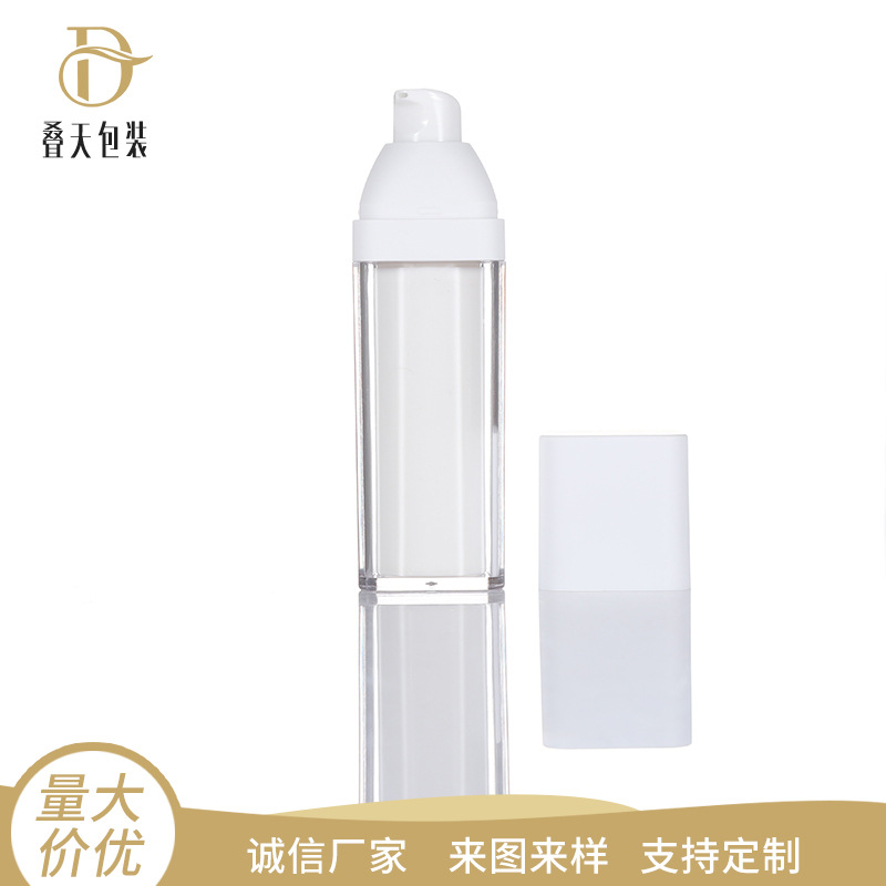 Alba Quadratum vacuo Suspendisse Bottle XV / 50ml Geminus-iacuit Torcular Essentias Cosmetics Subpackage Vacuum Utrem