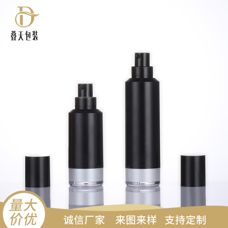 Plastic quod essential oleum separatum utrem Travel Portable Portable Cosmetics Liquid Foundation Bottle Nigrum 15ml Vacuum Utrem